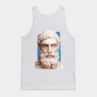 Greek Philosopher Epicurus Illustration Tank Top